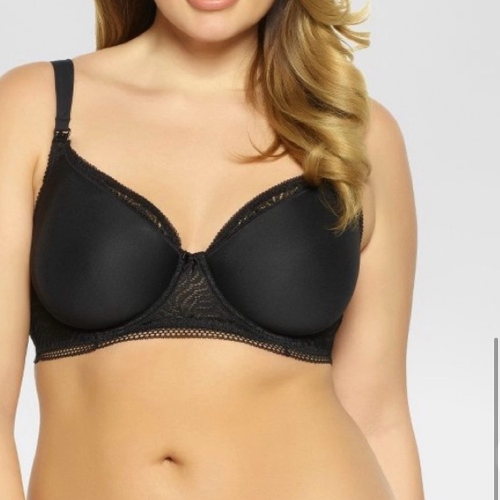 Paramour Black Lace Nursing Bra